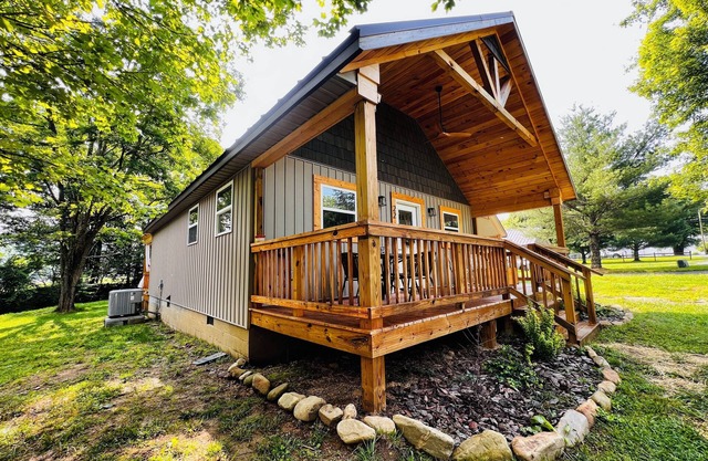 A Cozy Creekside Hot Tub Retreat