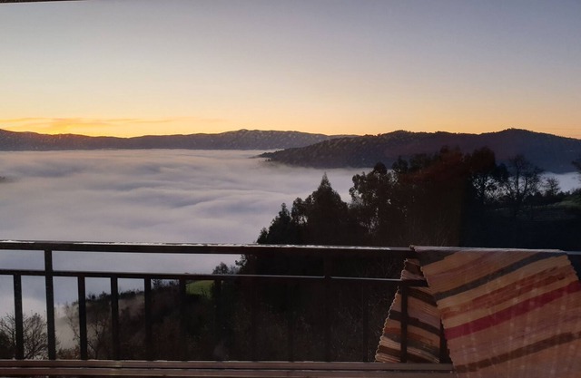 A paradise over the clouds. Rustic vacation house.