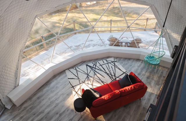 A secluded dome cabin offering a space of rest to restore body, soul, and spirit