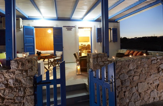 Alexandros House on the beach at Monolithos Beach - Santorini