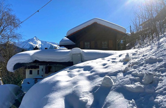 Alpine hut with a terrace and views