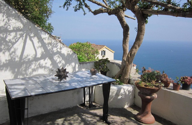 Amalfi Coast,Characteristic White House,fantastic Terrace With Seaview
