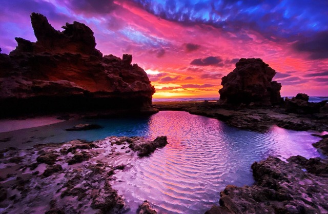 AMAZING BLAIRGOWRIE BEACH OCEAN PARADISE BRIDGEWATER BAY ROCK POOLS NATIONAL PRK
