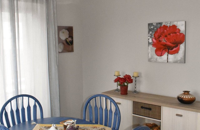 An entire house located in a quaint little village called Santo António