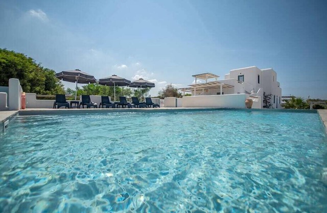 An extraordinary seaside house with pool.