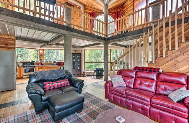 Angel Fire Cabin w/Deck ~ 2 Mi to Ski & Hiking!