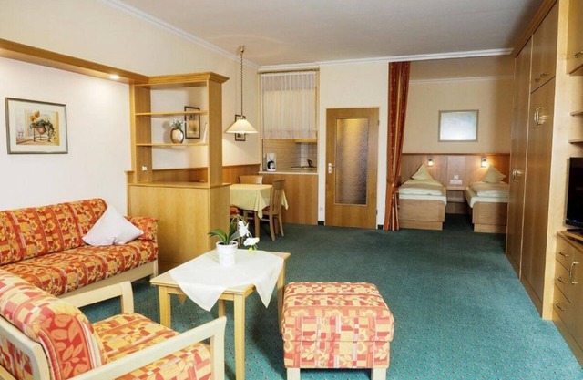 Apartment with balcony or terrace - bathrobe access to the thermal baths possible.