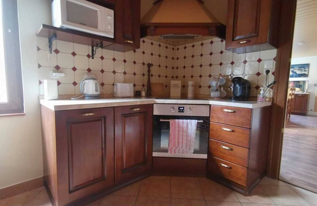 Apartment by the river with snow peak views