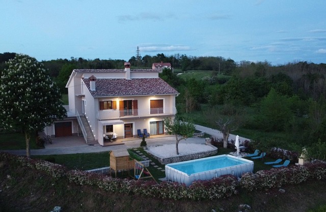 Apartment with pool, garden and children's playground