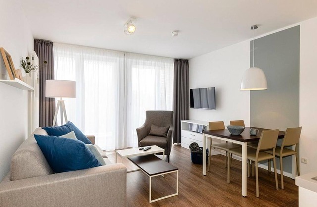 Apartment with two balconies including free use of swimming pool and sauna