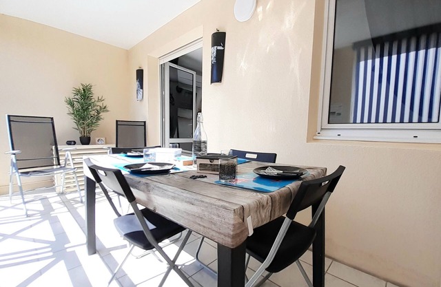 Appart 3 stars Beach 100m(1 min walk) Palavas Rive Droite Terrace+Parking