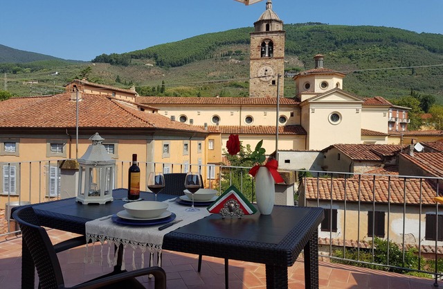 Appartamento VALLE VERDE con ampia terrazza sul tetto tra verdi colline toscane