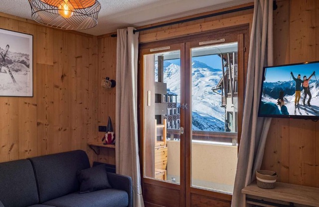 Appartement Moderne à Val Thorens - 4 pers, 1 Chambre + Cabine, Balcon Sud, Ski aux Pieds - FR-1-637-74