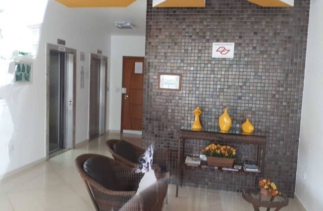 apt overlooking the local sea near the holiday colonies and statues of Iemanjá