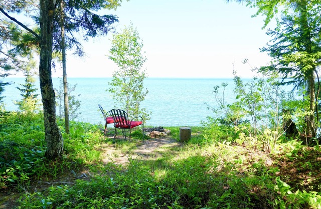 Artist's Perch on Madeline Island Overlooking Big Bay and Short Walk To Beach