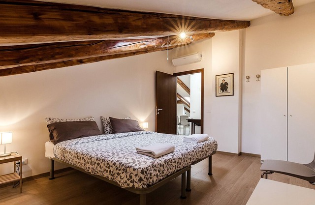 Attic in the park large and bright