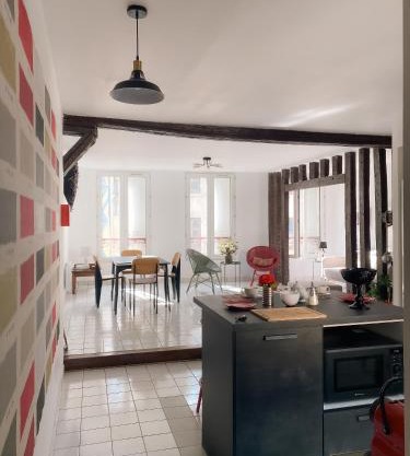 Au nom de la rose, beau 3 pièces en centre-ville