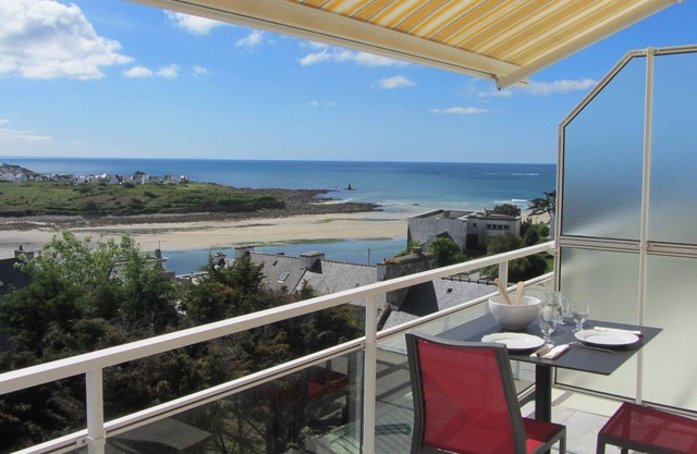 Audierne-Bright apartment with terrace and breathtaking ocean view - Wifi