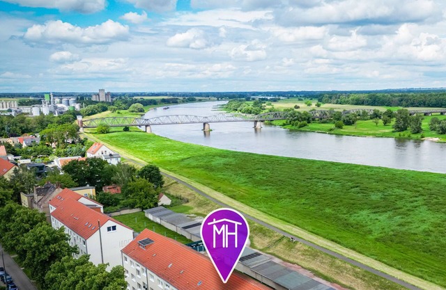 Barby apartment with Elbe view & balcony on the Elbe-Saale Cycle Path