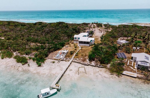 Barrier Island home with beautiful water views on both sides