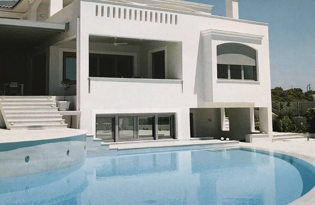 Beach front villa with Spetses view