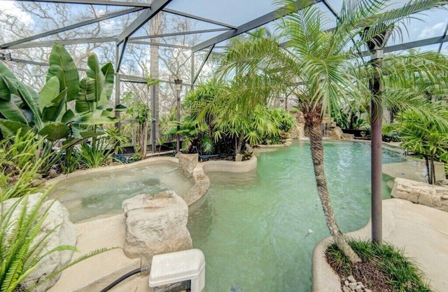 Beach Home with Amazing Oasis Pool, Spa, Waterfall, Fire Pit, Bikes