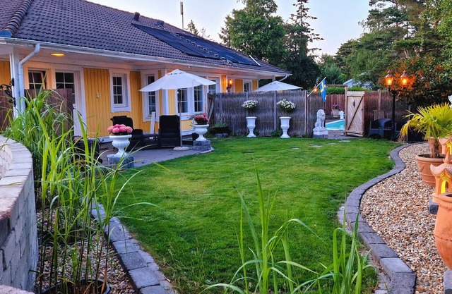 Beach near villa with pool