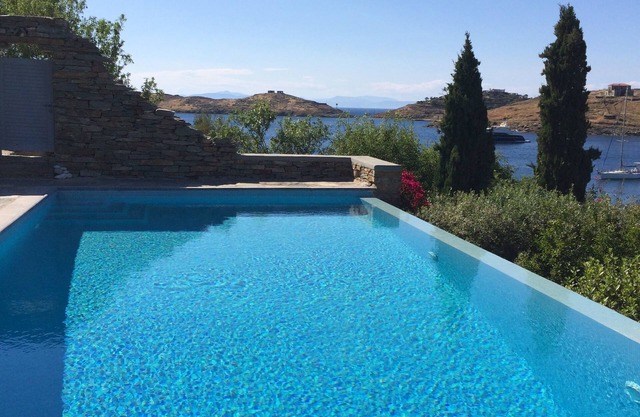 Beachfront villa with private pool and sea views