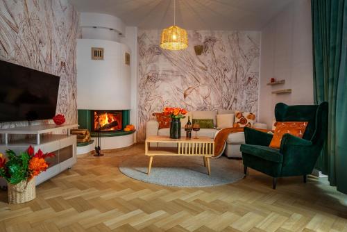 Beautiful 2-store 3-BR House with living room, garden, terrace, balcony & parking 30 minutes from Warsaw Centre