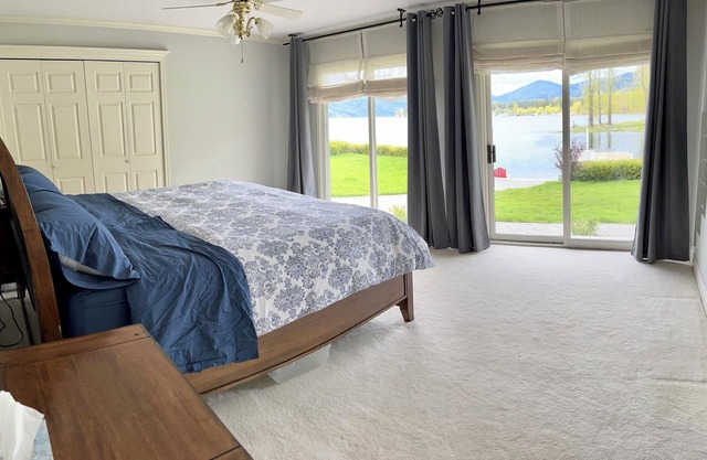 Beautiful Beachfront Home with Private Sheltered Dock & Beach