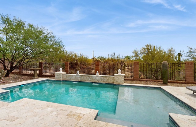 Beautiful contemporary home with gorgeous views, private pool, & gas grill