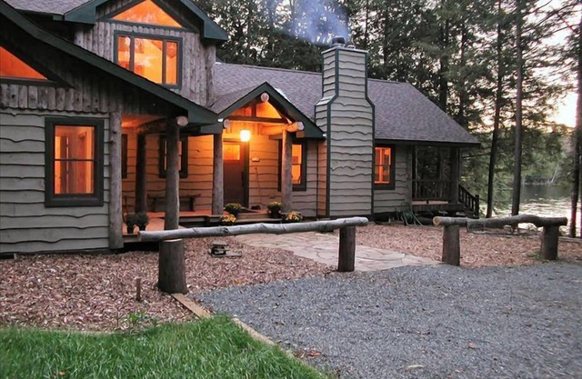 Beautiful lake camp on Upper Saranac Lake
