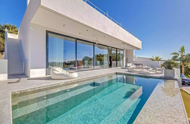 Beautiful, modern luxury villa with unique sea view and lonely bay