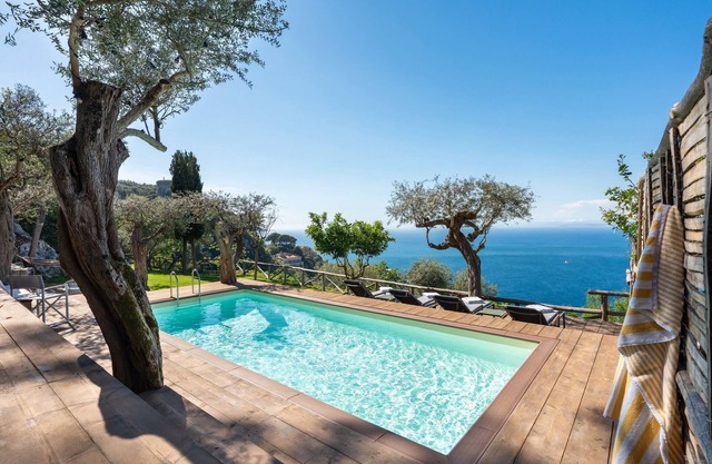 Beautiful sea view with swimming pool