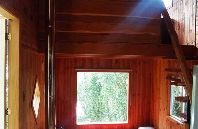 Beautiful tiny house, in the middle of the forest.