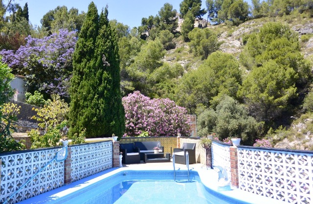 Beautiful villa near Oliva with private pool, sun terrace and sea views