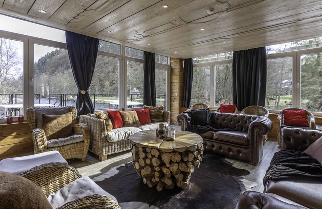 Beautiful waterfront house with heated indoor pool, sauna, terrace.