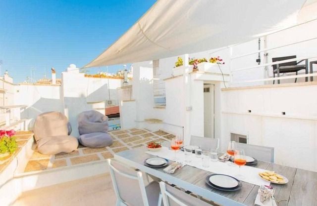 Big terrace and BBq - sea view