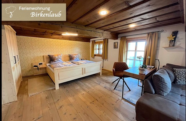 Birkenlaub apartment (45 m²) with balcony access and private sauna