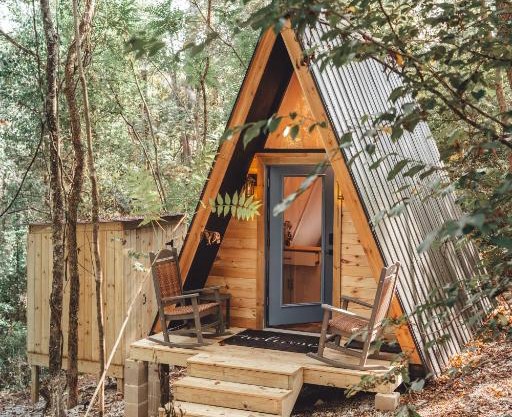 Blue Brambler Glamping A-Frame