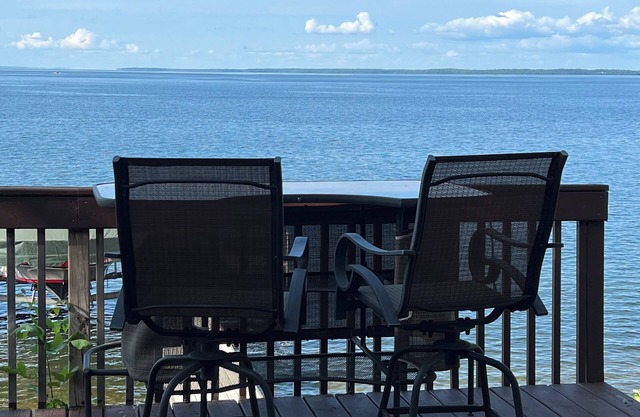 Boutique cabin that is feet from Leech Lake. Enjoy the Million dollar view.