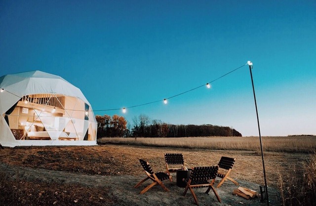 Boutique Dome on 56 Acres, Dog Friendly, Peaceful, 1 Hr from MPLS, MN