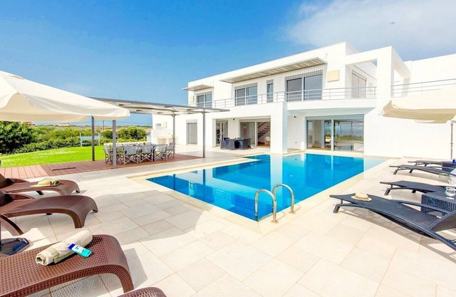 Brand New Unique Villa with Private Pool, Amazing Sea Views and 500 m to the Beach!