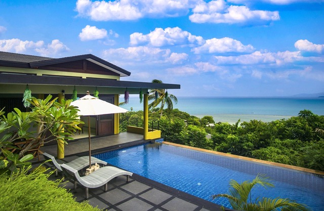 Breathtaking Ocean View 1 Bed Villa - large Infinity Pool, FREE CAR & Transfers
