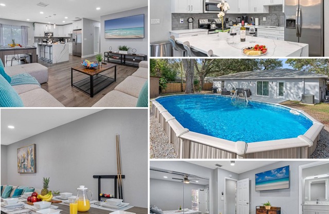 Breathtaking & Renovated Tampa Heated Pool House
