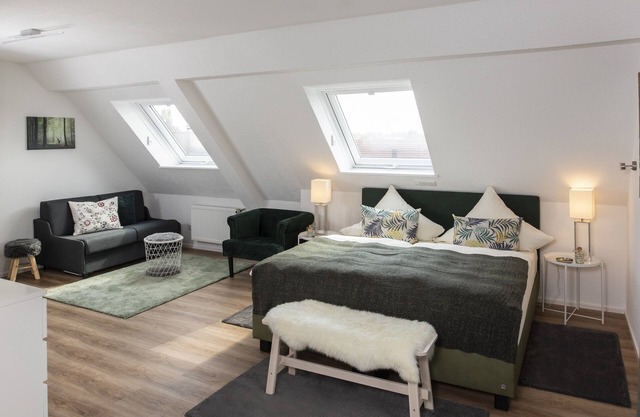 Bright and stylish junior suite for up to 2 people with free WiFi