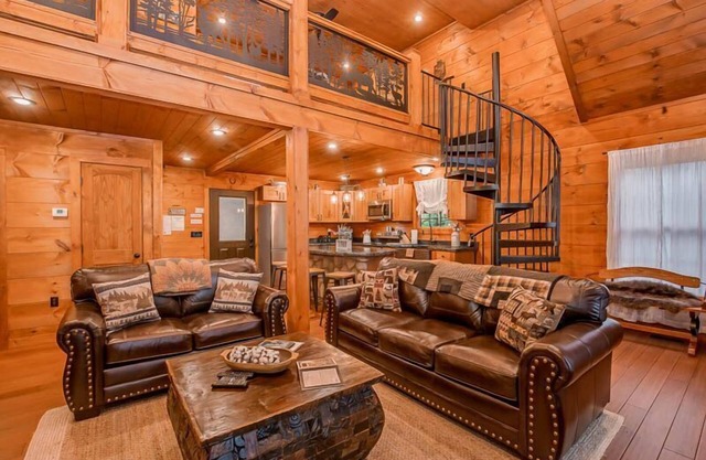 Buckhorn Cabin - a deer themed, two bedroom 2.5 bath luxury cabin.