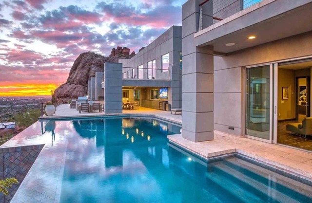 Camelback Mountain Mansion with Pool, Firepits & Celebrity Vibes