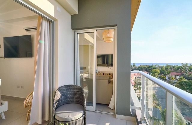 Caribbean Sunset Soak Apt.In the center of town, steps from the Juan Dolio Beach
