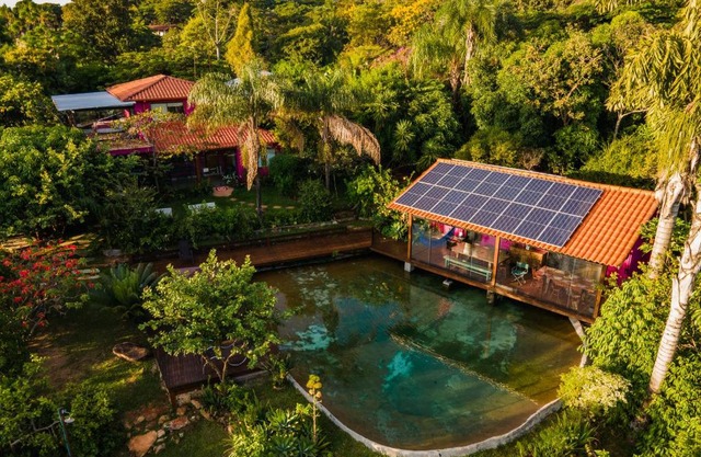 Casa Rosa - Terra Dourada, Paraíso na Natureza, piscina natural, Wi-Fi